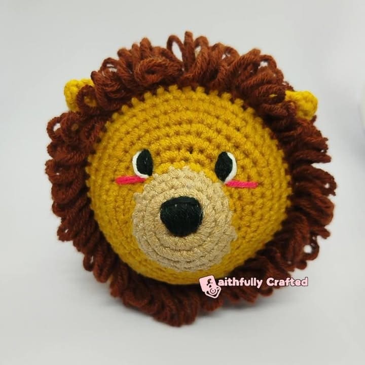 Say hello to our newest round lion plushie! — handmade crochet characters by Faith