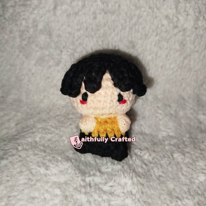Don’t you just love a mini version of yourself or someone you love? — handmade crochet keychains by Faith