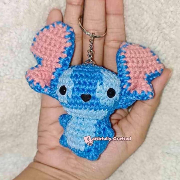 Handmade with love, just like family should be — handmade crochet keychains by Faith