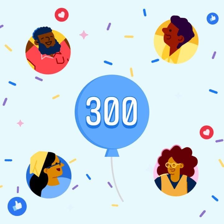 I've just reached 300 followers! — handmade crochet other pieces by Faith