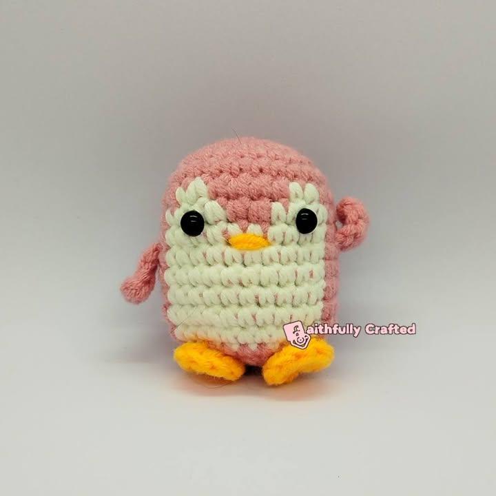 Red, pink, orange, or yellow—there’s a warm-colored waddle for everyone. 🐧✨

#FaithfullyCrafted #fypシ゚viralシfypシ゚ #amigurumiph #handmadegifts #penguins