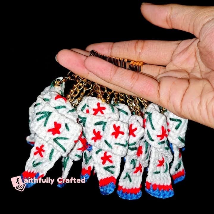 Time really does fly! — handmade crochet keychains by Faith