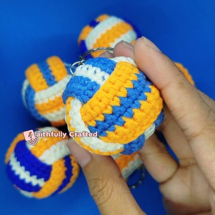 Game day vibes you can carry everywhere! — handmade crochet keychains by Faith