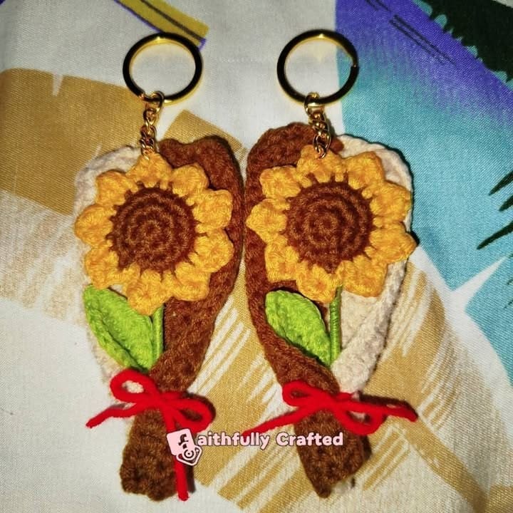 Oops, forgot to post these cuties — handmade crochet flowers by Faith