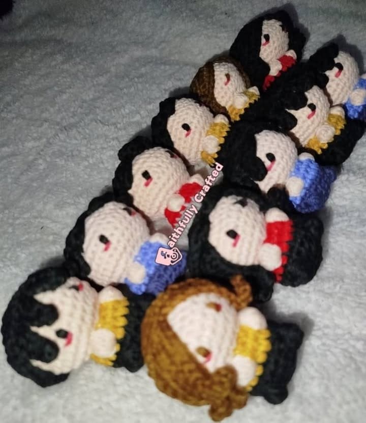 Can we take a moment for how cute these dolls areeeee? — handmade crochet personalised minis by Faith