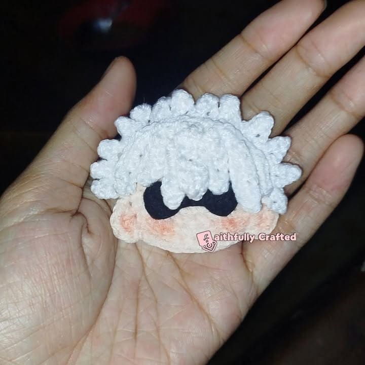 Jujitsu Kaisen's Gojo-senpai — handmade crochet characters by Faith
