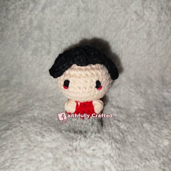 Custom doll keychains from different schools—different values, same — handmade crochet keychains by Faith