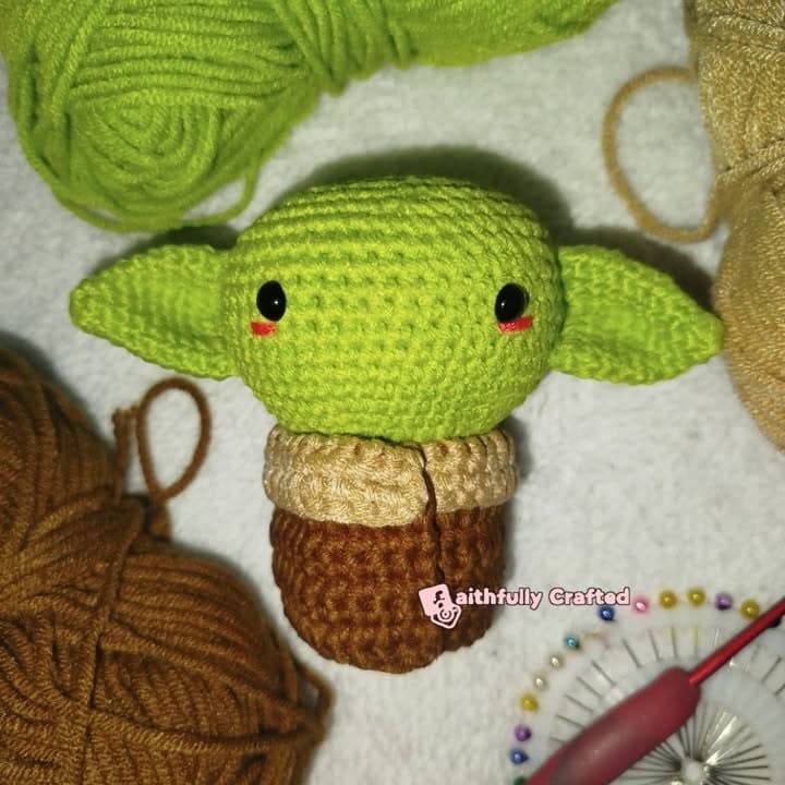 The cutest Jedi in the galaxy — handmade crochet characters by Faith