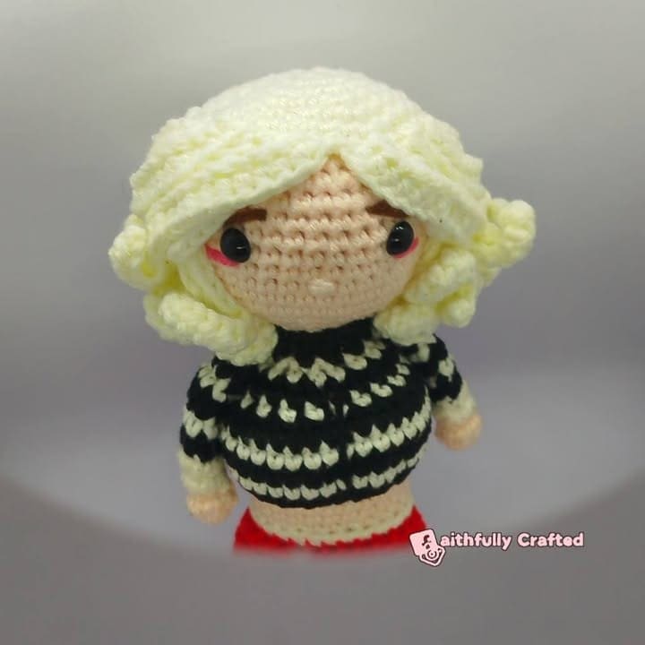 You were the one caught stealing on CCTV — handmade crochet characters by Faith