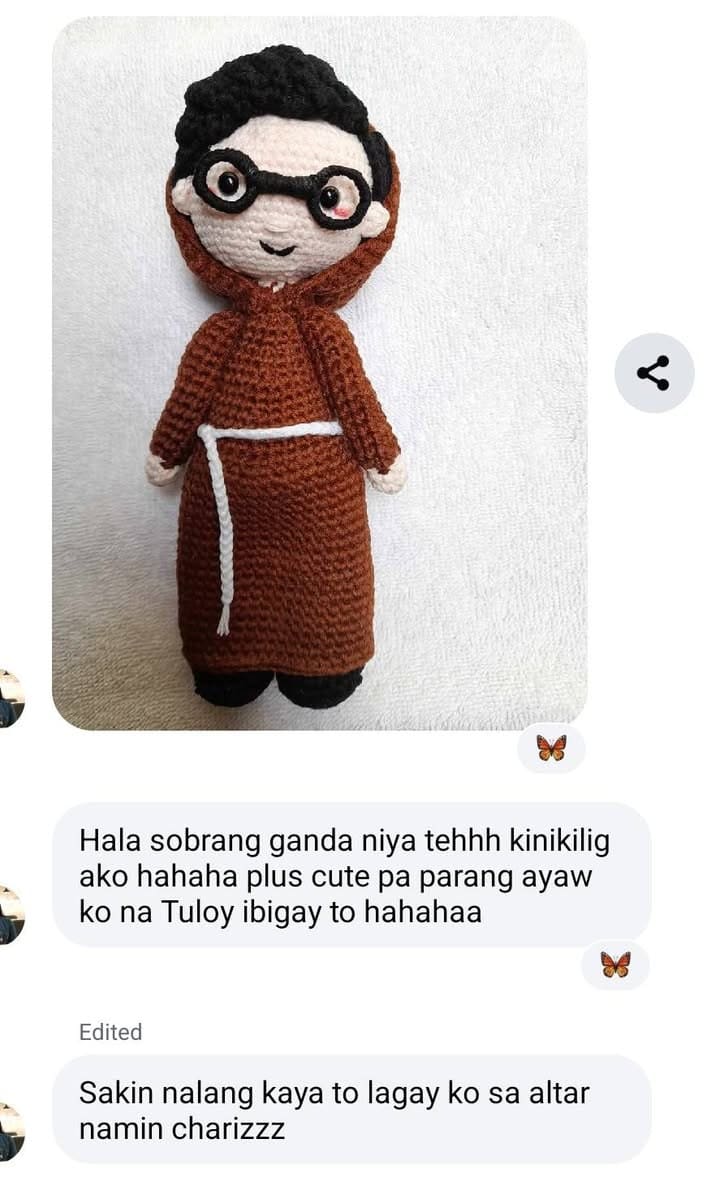 Creating this doll was such a fun and meaningful challenge! — handmade crochet personalised minis by Faith