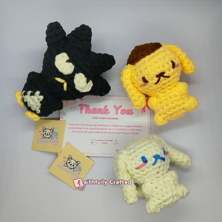 Why choose one when you can adopt the whole squad? — handmade crochet characters by Faith