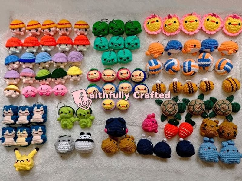 PHP 3000 + Free shipping! — handmade crochet characters by Faith