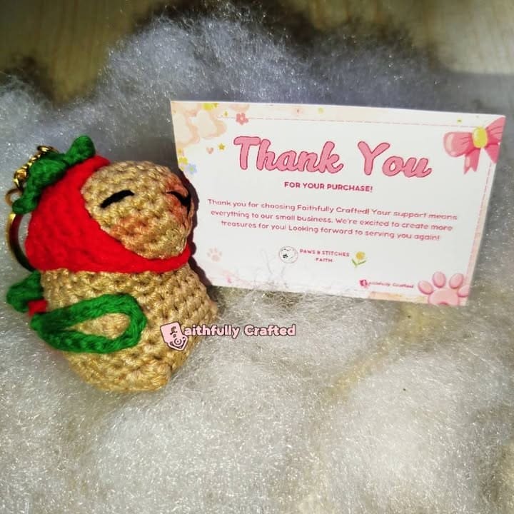 Just a smol capy friend — handmade crochet characters by Faith