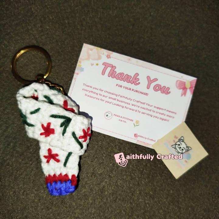 Guess what’s back? 💛 Our Famous PAL Scarf Keychains!

Big thanks to Ms. Beauty for ordering and trusting Faithfully Crafted 💕

We’re so happy to see these little cuties make a comeback! 🧣✨

#PAL #f