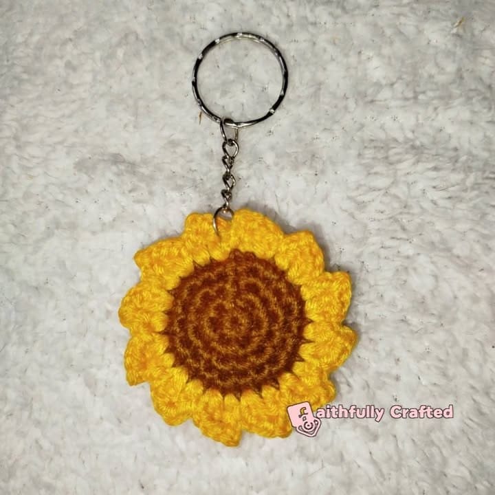 Be like a sunflower—stand tall and always find the light — handmade crochet flowers by Faith