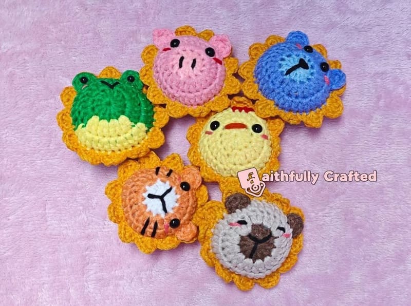 ANIBLOSSOMS: A mix of flowers and your favorite animals — handmade crochet characters by Faith